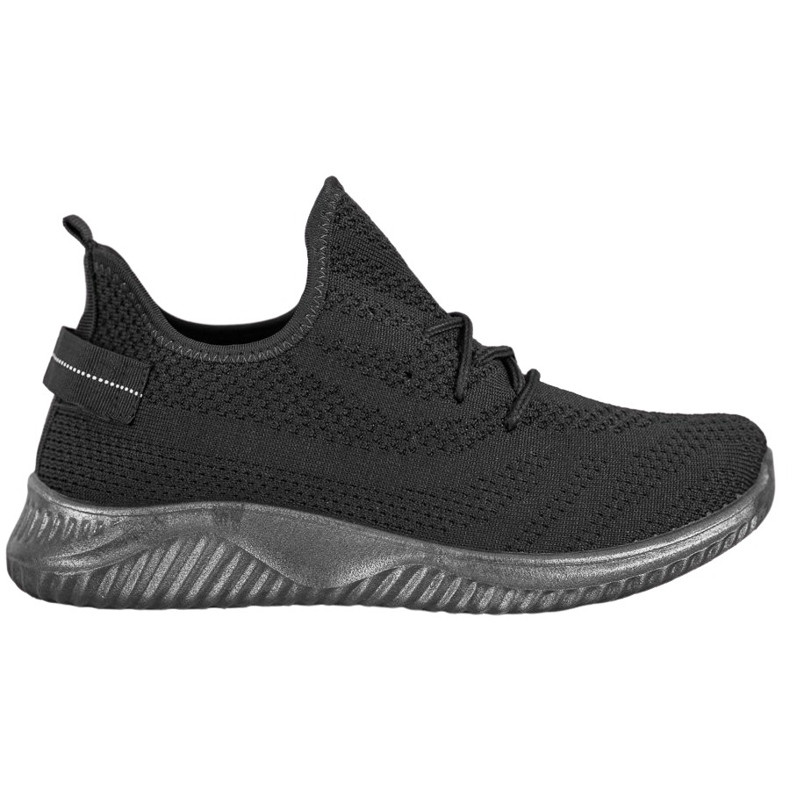 Super Mode Black Openwork Sneakers