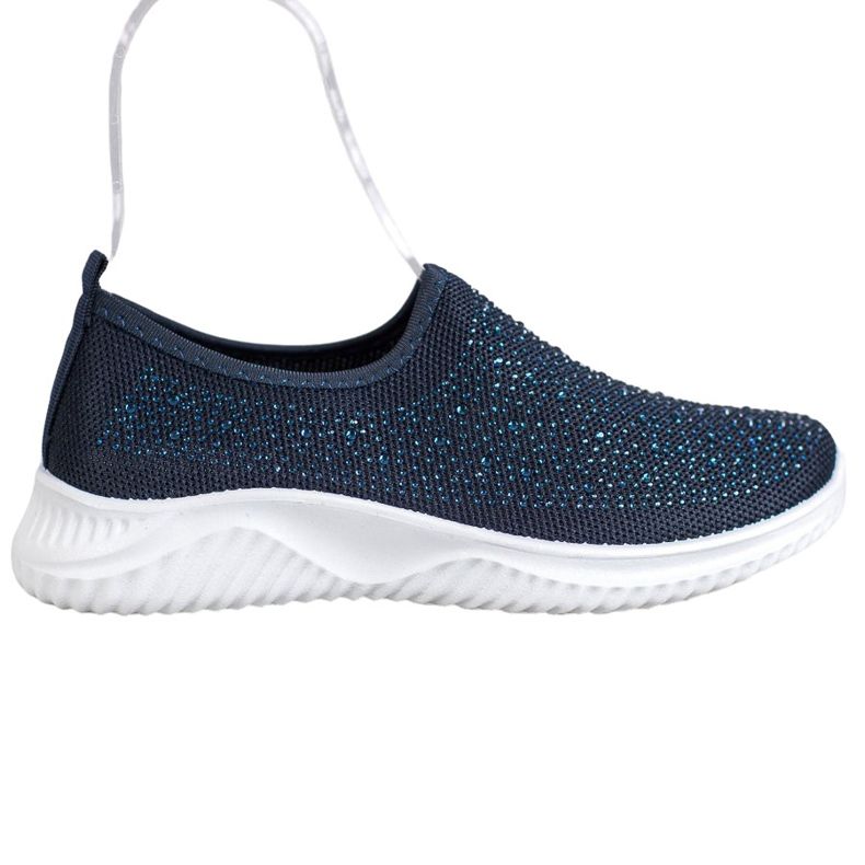 Super Mode Sports shoes with crystals blue