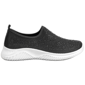 Super Mode Sports shoes with crystals black