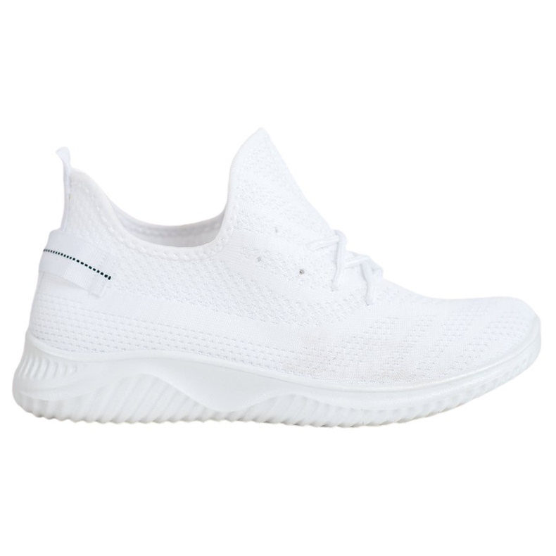 Super Mode White openwork sneakers