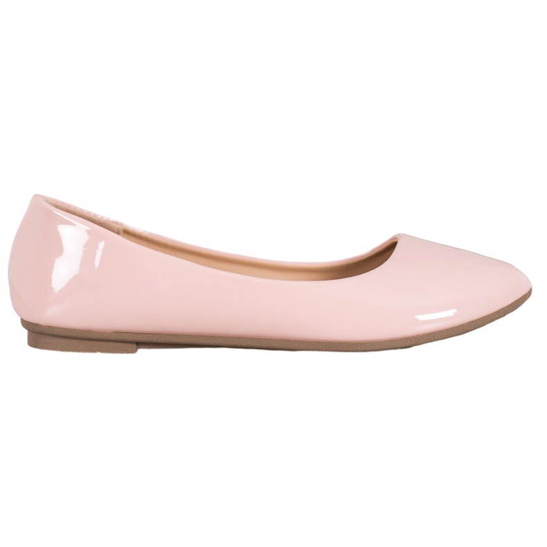 Comer Lacquered ballerinas pink