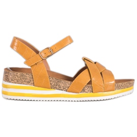 Comer Yellow Sandals With Eco Leather