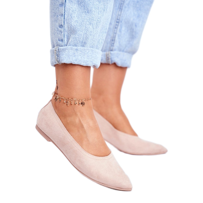 SEA Women's Eco-Suede Ballerinas Pink Bellissima SEA Women's Eco-Suede Ballerinas Pink Bellissima