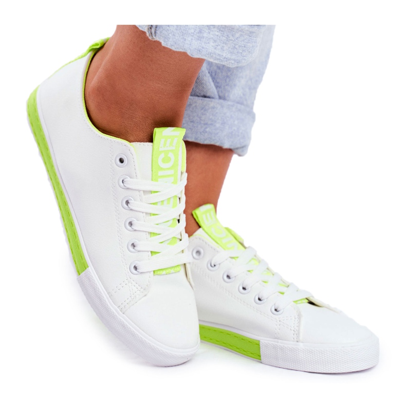 PS1 Women's Classic Green Ville Sneakers white