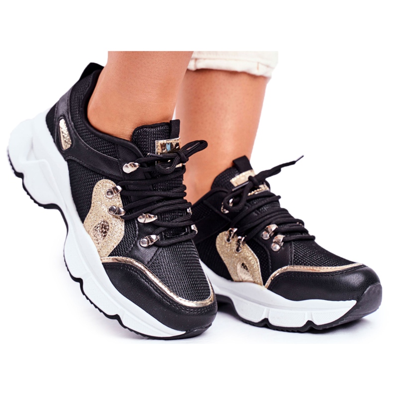 SEA Women's Sport Shoes Black Gold Beijing yellow SEA Women's Sport Shoes Black Gold Beijing yellow