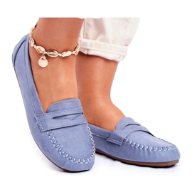 PS1 Women's Loafers Cloth Blue Panay