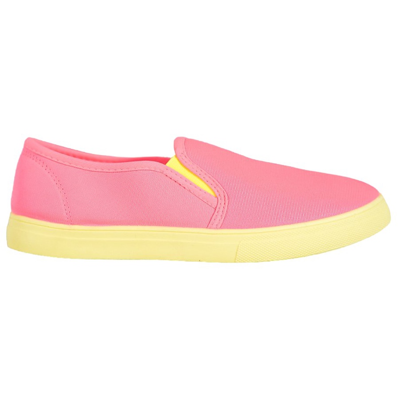 Bona Slipons With Neon Sole pink