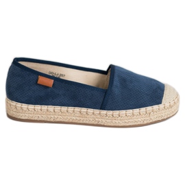 Goodin Openwork Espadrilles navy blue Goodin Openwork Espadrilles navy blue