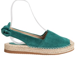 Nio Nio Espadrilles With A Discovered Heel green