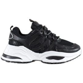 SHELOVET Comfortable Black Sneakers