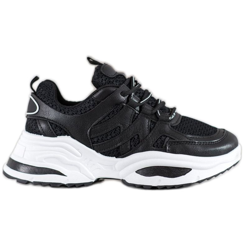 SHELOVET Comfortable Black Sneakers
