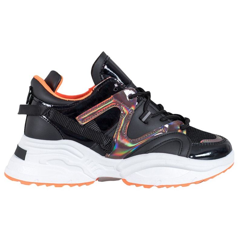 Weide Fashion Sneakers black orange