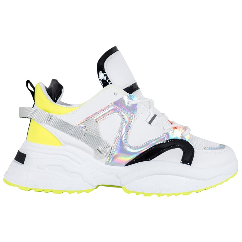 Weide Fashion Sneakers white black grey yellow