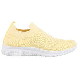 SHELOVET Textile Slip-On Shoes yellow SHELOVET Textile Slip-On Shoes yellow