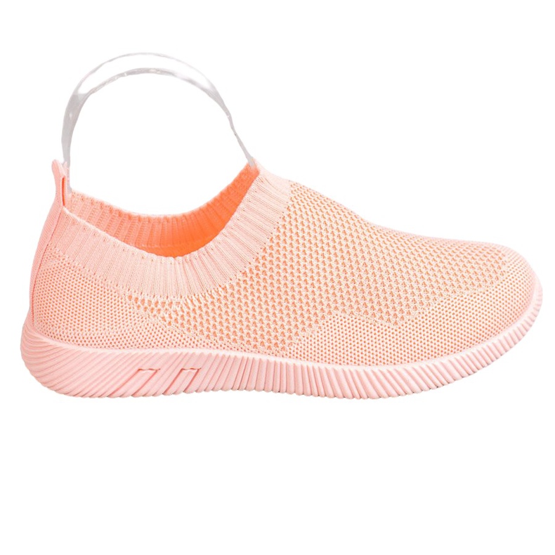 SHELOVET Comfortable Openwork Slipons multicolored orange