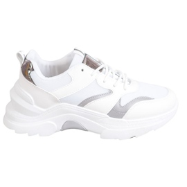 SHELOVET Stylish Sneakers white grey