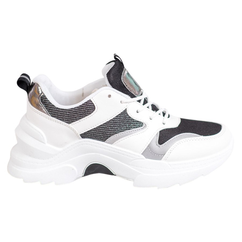 SHELOVET Stylish Sneakers white black