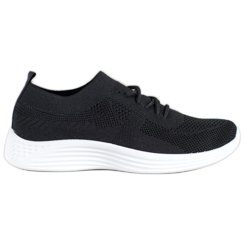 SHELOVET Black Openwork Shoes