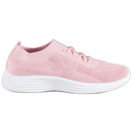 SHELOVET Pink Openwork Shoes SHELOVET Pink Openwork Shoes