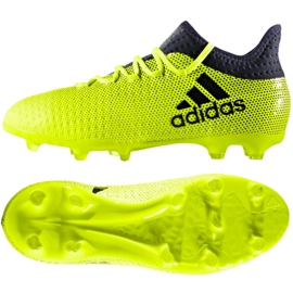 Adidas X 17.1 Jr S82297 football boots multicolored green Adidas X 17.1 Jr S82297 football boots multicolored green