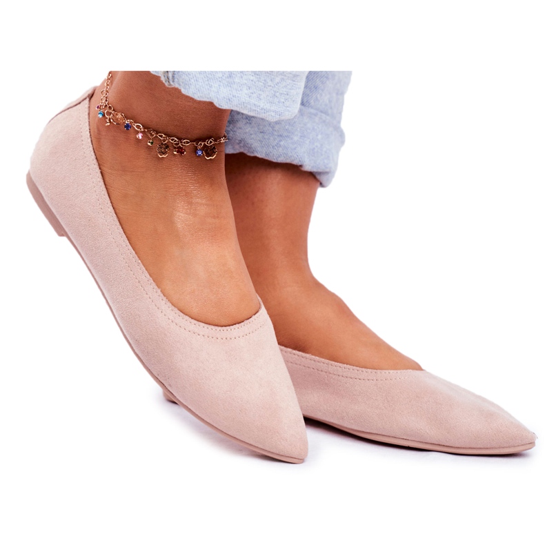 PS1 Women's Eco-Suede Ballerinas Beige Bellissima PS1 Women's Eco-Suede Ballerinas Beige Bellissima
