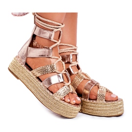 PS1 Women's Sandals On The Espadrilles Golden Eromica Platform