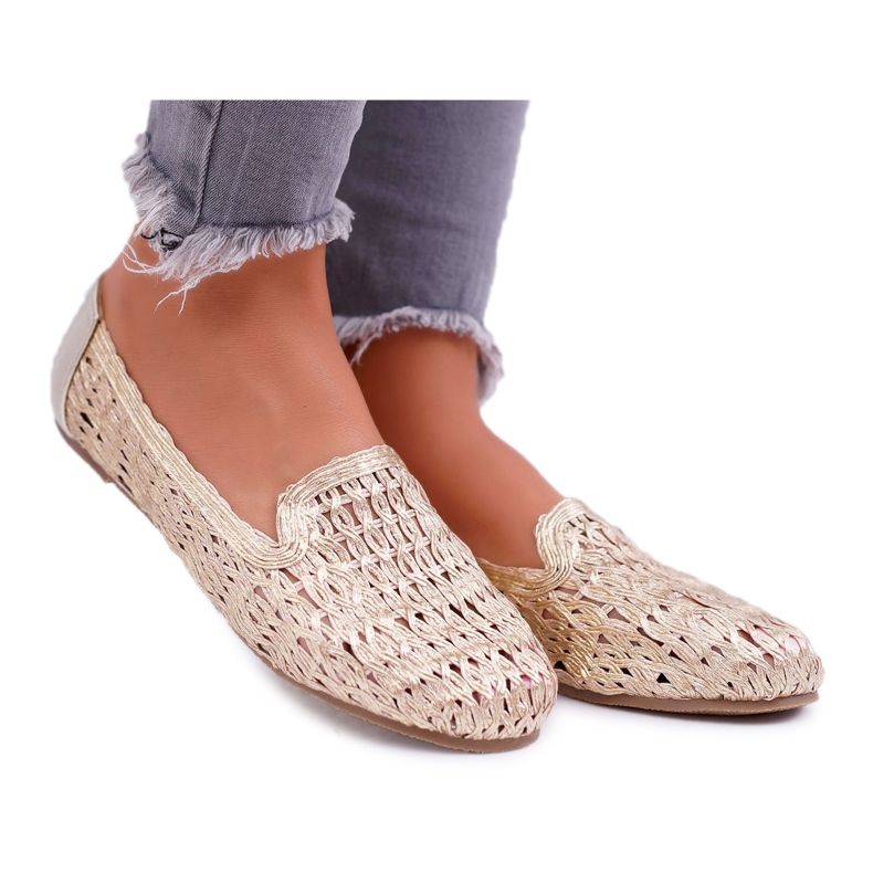 Women's Ballerinas Lu Boo Braided Golden 4Ever