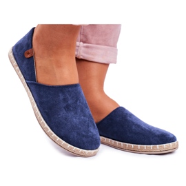 NEWS Women's Navy Blue Vulcan Slip-On Espadrilles NEWS Women's Navy Blue Vulcan Slip-On Espadrilles