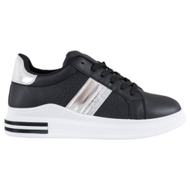 SHELOVET Eco Leather Sneakers black