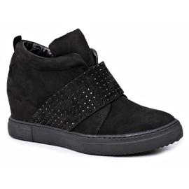 Women's Sneakers Black Lu Boo Sequins PinkSugar