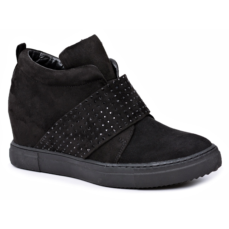 Women's Sneakers Black Lu Boo Sequins PinkSugar