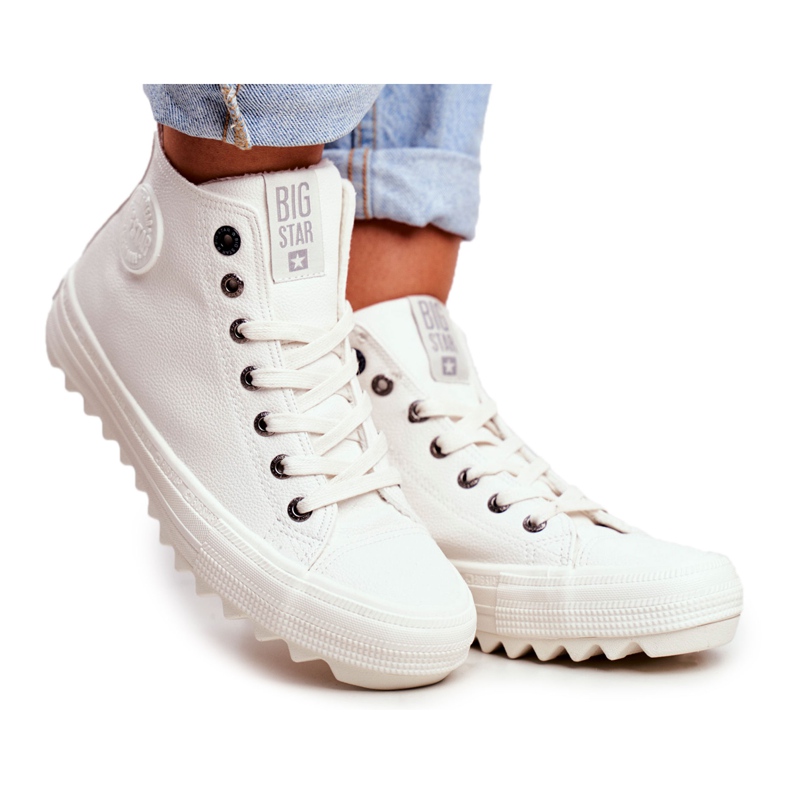 Women's Sneakers Big Star High Warm White GG274108
