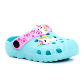 Bona Children's Slippers Foam Crocs Blue Unicorn Lily purple