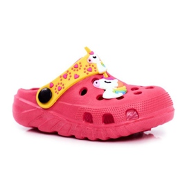 PB2 Children's Slippers Foam Crocs Pink Unicorn Lily yellow