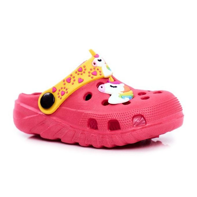 PB2 Children's Slippers Foam Crocs Pink Unicorn Lily yellow
