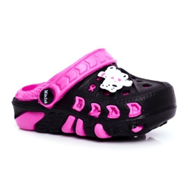 Children's Slippers Foam Crocs Black Polar Bear Oddie pink