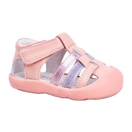 Apawwa Children's Sandals with Velcro Glitter Pink Ontario grey