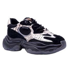 Women's Sport Shoes Big Star by Daniel Lopez Black and Gold FF274A524 yellow Women's Sport Shoes Big Star by Daniel Lopez Black and Gold FF274A524 yellow