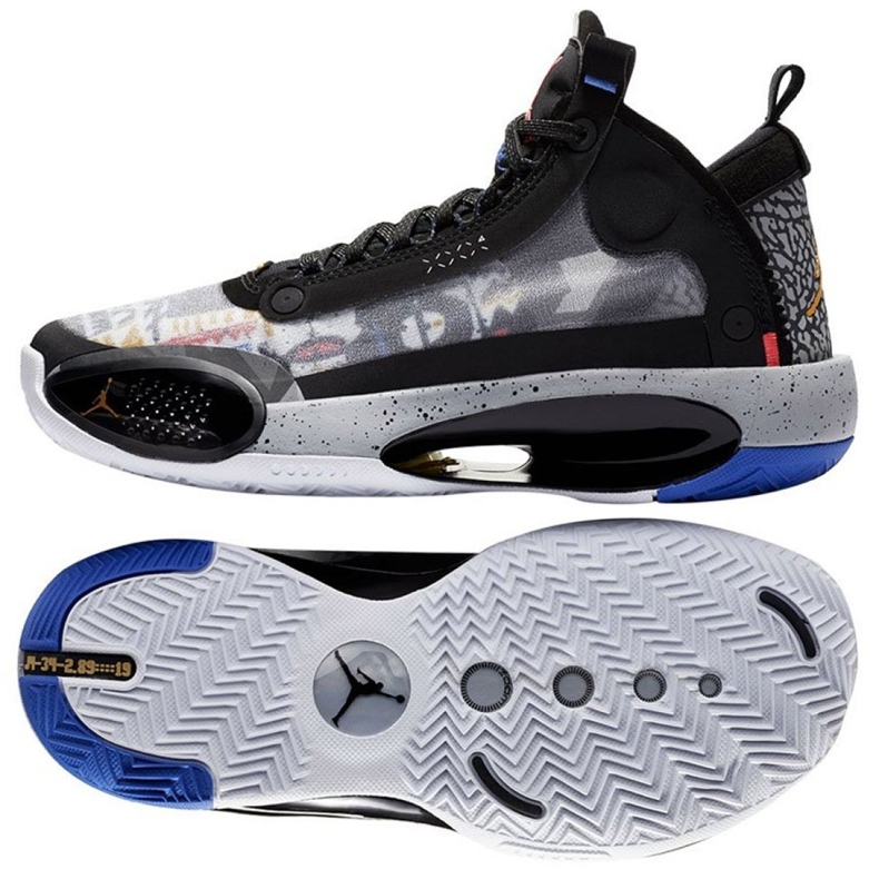 Nike Air Jordan Xxxiv Low Jr CZ7742-008 black grey multicolored