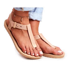 Women's Sandals Fragrant Rubber ZAXY Beige DD285040