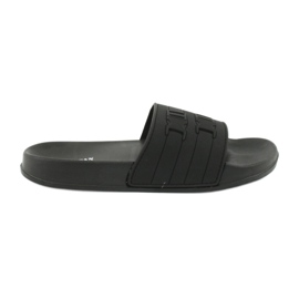 American Club Men's swimming pool slippers American NH15 two stripes black