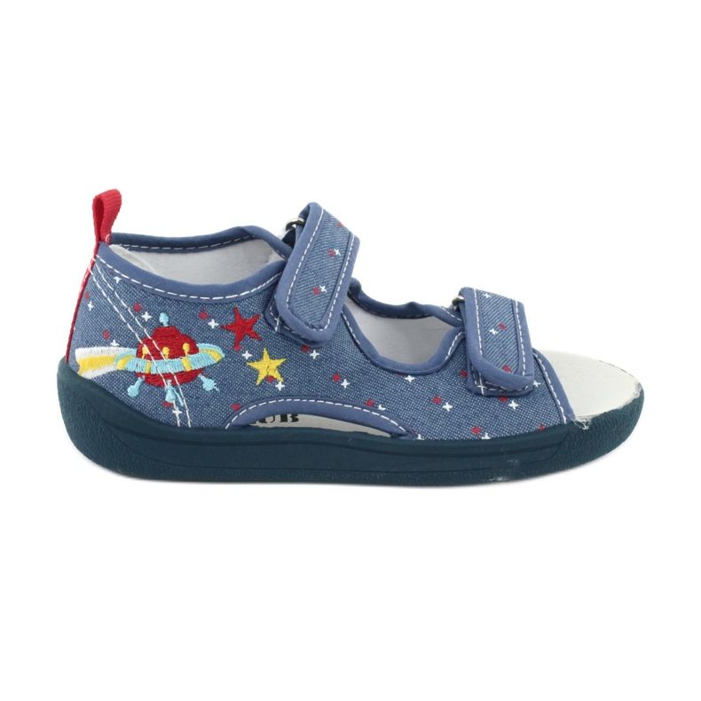 American Club American sandals children's shoes leather insole TEN28 red blue yellow