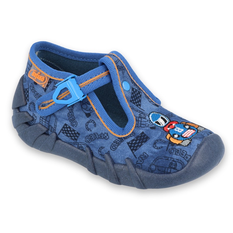 Befado children's shoes 110P383 navy blue blue orange