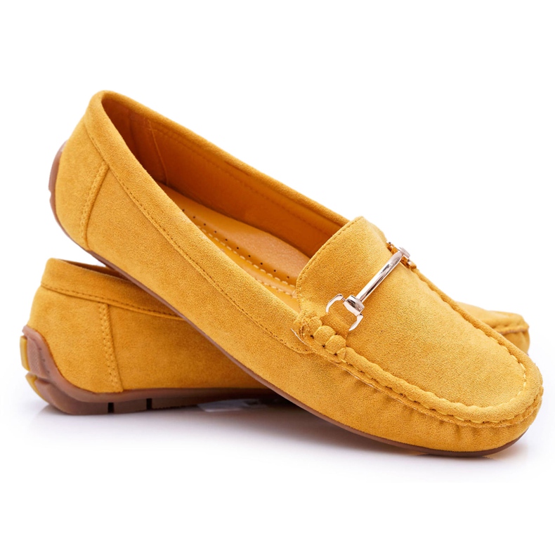 SEA Women's Yellow Loafers Suede Sonnero
