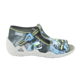 Befado children's shoes 217P102 blue grey green Befado children's shoes 217P102 blue grey green