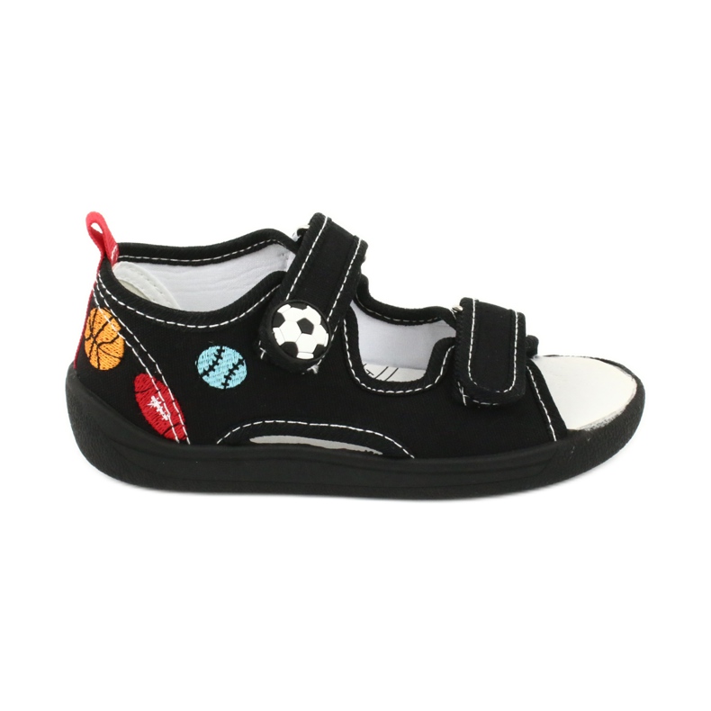 American Club Sandals boys American TEN27 slippers ball black