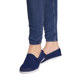 Lycra HT48 Navy Slip-On Sneakers navy blue Lycra HT48 Navy Slip-On Sneakers navy blue