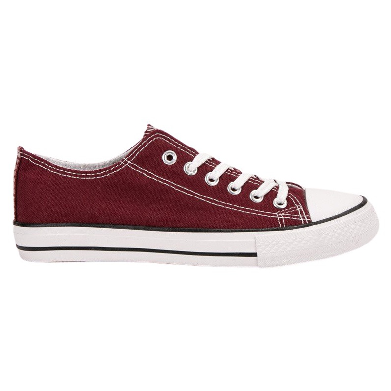 SHELOVET Burgundy Sneakers red