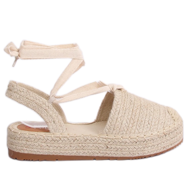 Women's beige espadrilles sandals TU139P Beige