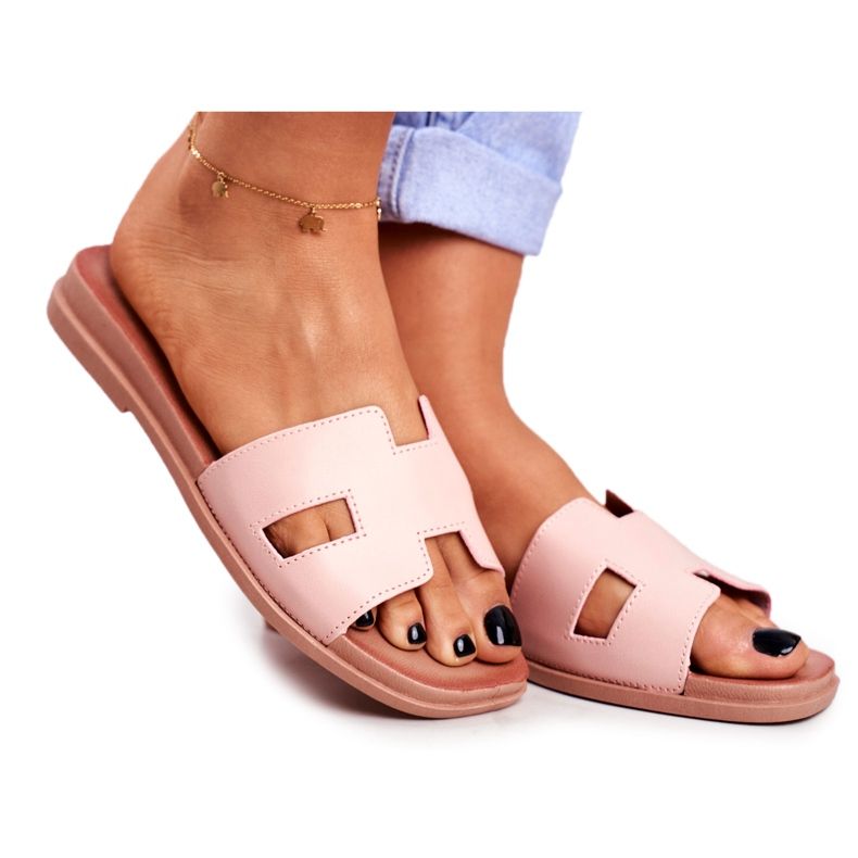 BUGO Women's Slippers Pink Geometric Classic Theodora